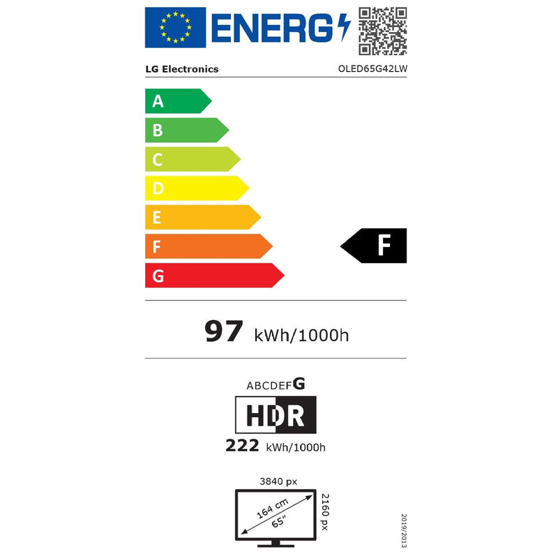 LG TV 65 pouces, 4k UHD, OLED65G4XLW (2024)