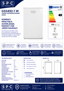 SPC Congélateur GS5492-1, blanc, 87 litres, Classe C