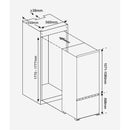 CEEM installation refrigerator CI 249, CH-standard, 249 l, 178 niche, towing door