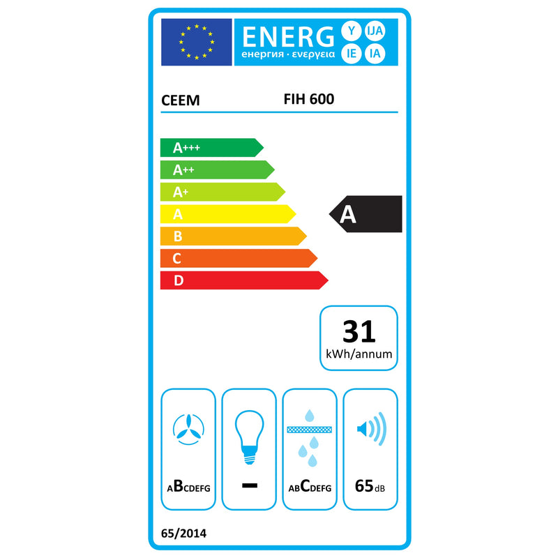 CEEM Induktionskochfeld ohne Rahmen mit Down-Air-Abluftsystem, FIH 600