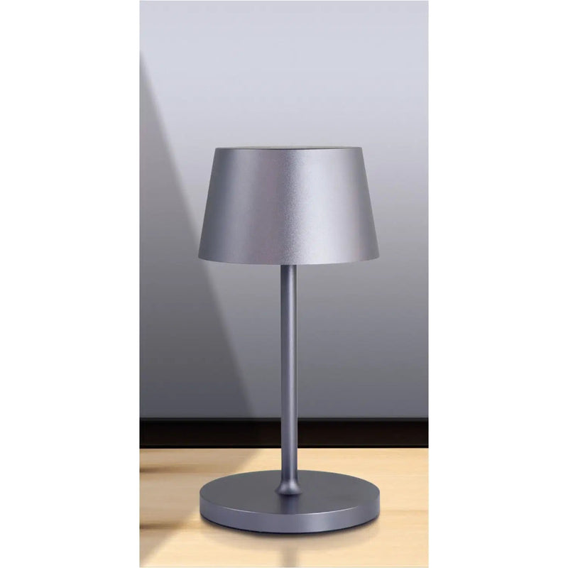 NABO Tischlampe XL 5512, 22cm, blau-grau