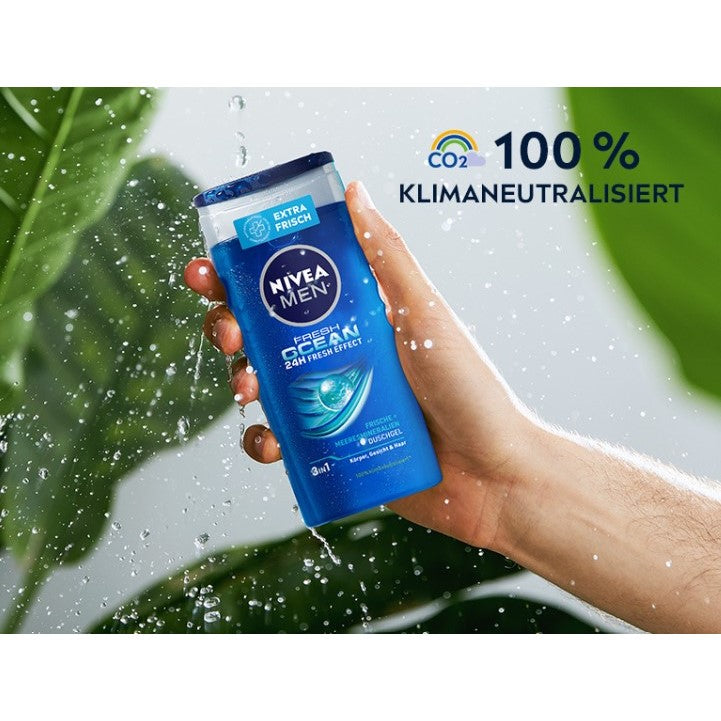 Nivea shower gel men 3 in1 Fresh Ocean Sea minerals 250ml