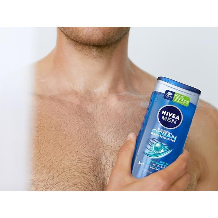 Nivea shower gel men 3 in1 Fresh Ocean Sea minerals 250ml