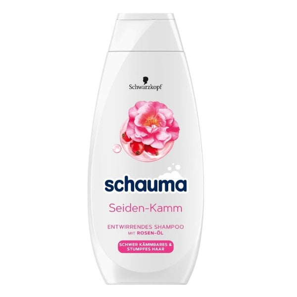 Schauma shampoo seta pettine rose olio 400ml