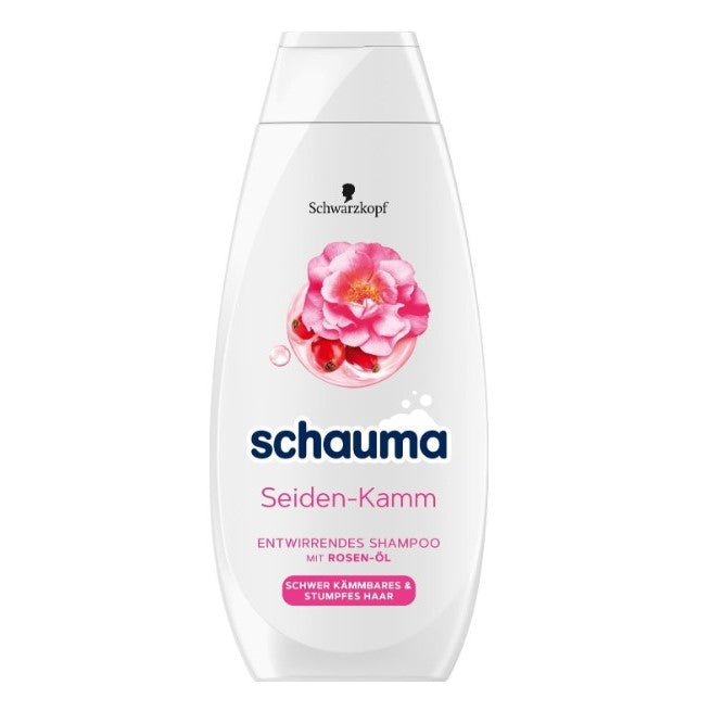Schauma shampoo seta pettine rose olio 400ml