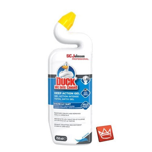 Toilet duck toilet totally active gel 750ml marine