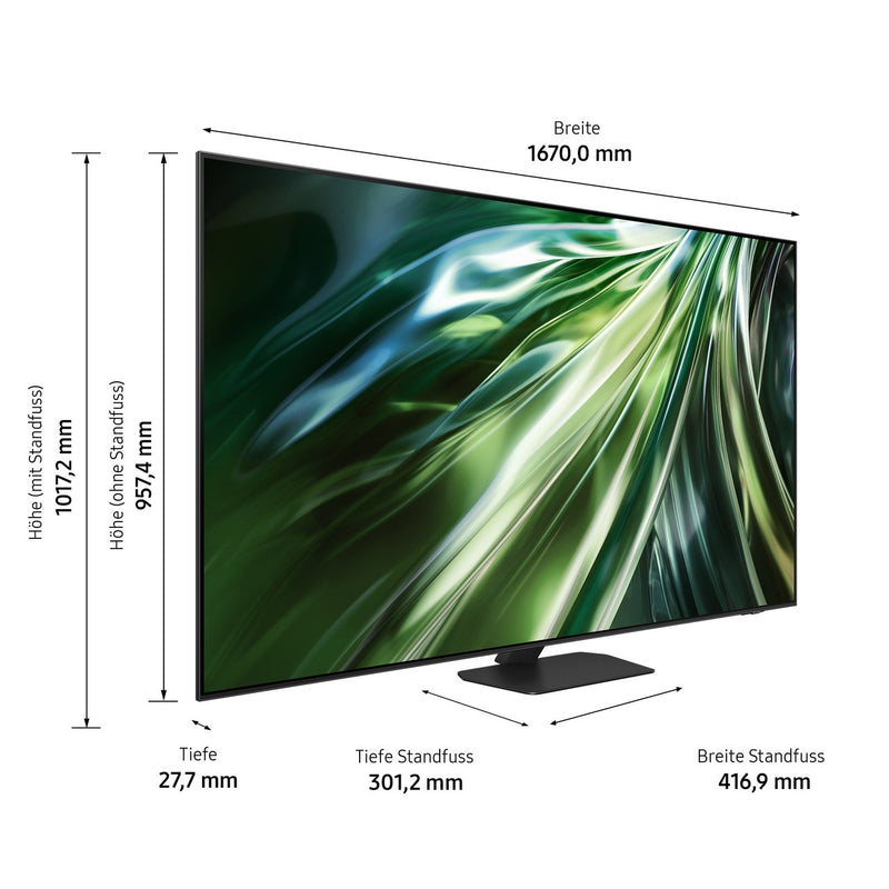 SAMSUNG TV 75 Zoll, 4K UHD, Neo QLED, QE75QN90DAT (2024)