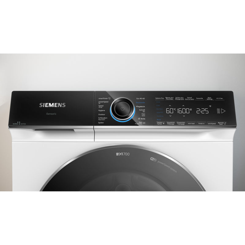 Siemens Washing Machine IQ700, Washing Machine, chargeur frontal, 10 kg, 1600 tr / min.