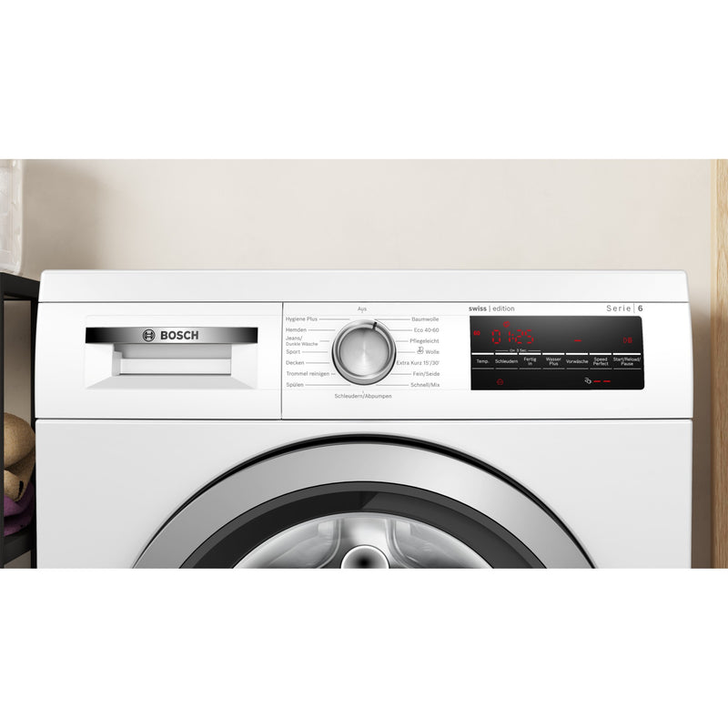 Bosch Washing Machine série 6, lave-linge, chargeur frontal, 9 kg, 1400 tr / min.