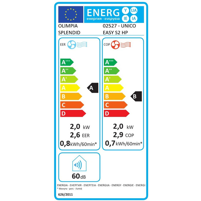 Olimpia Splendid Klimaanlage festinstalliert ohne Ausseneinheit UNICO EASY S2 HP