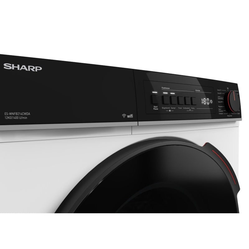 Sharp Waschmaschine 12kg ES-WNFB214CWDA, WiFi, A-Klasse