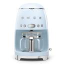 SMEG filter coffee machine 50`s Style DCF02PUE, pastel blue