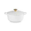 Le Creuset Pfanne Signature Bräter Round 20 cm White