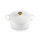 Le Creuset Pfanne Signature Bräter Round 20 cm White