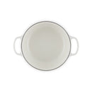 Le Creuset Pfanne Signature Bräter Round 20 cm White