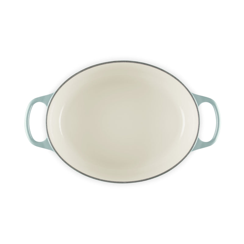 Le Creuset Pfanne Signature Bräter Oval  29 cm Sea Salt