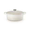 Le Creuset Pfanne Signature Bräter Oval  29 cm Meringue