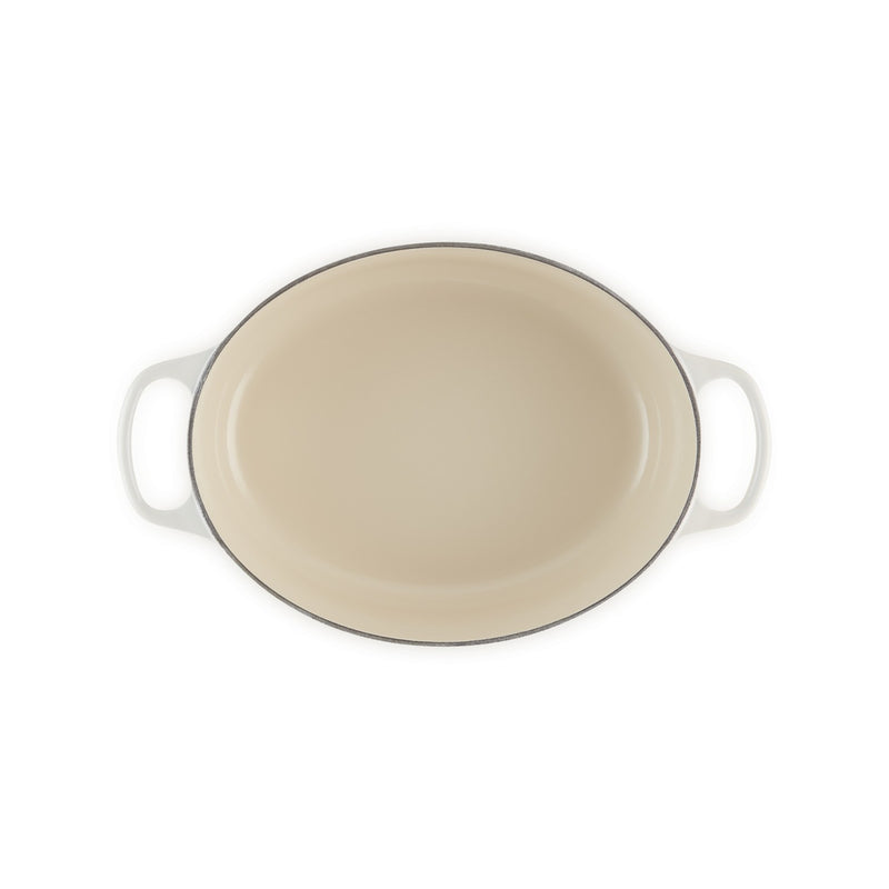 Le Creuset Pfanne Signature Bräter Oval  29 cm Meringue