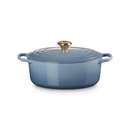 Le Creuset Pfanne Signature Bräter Oval  29 cm Chambray