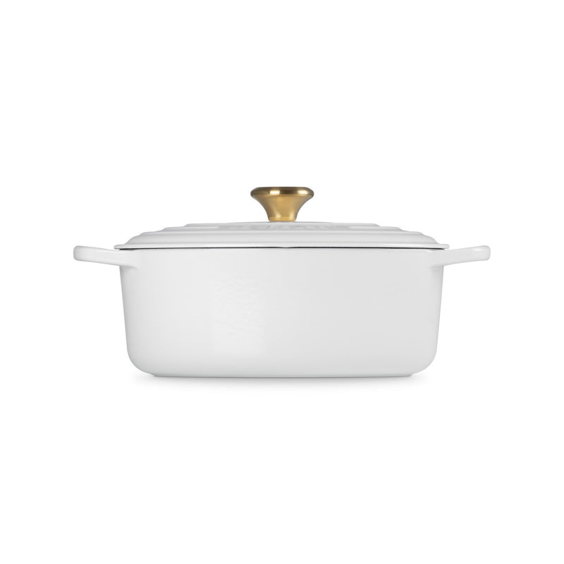 Le Creuset Pfanne Signature Bräter Oval  29 cm White