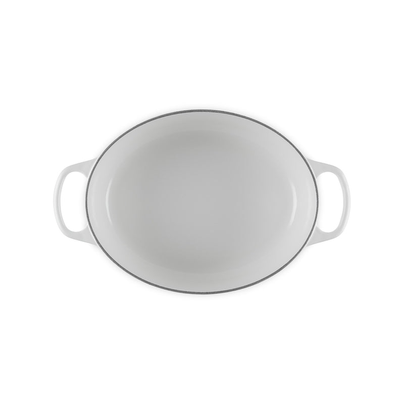 Le Creuset Pfanne Signature Bräter Oval  29 cm White