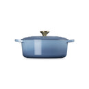 Le Creuset Pfanne Signature Bräter Oval  27 cm Chambray