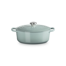 Le Creuset Pfanne Signature Bräter Oval  27 cm Sea Salt