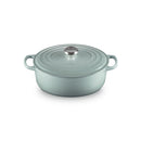 Le Creuset Pfanne Signature Bräter Oval  27 cm Sea Salt