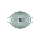 Le Creuset Pfanne Signature Bräter Oval  27 cm Sea Salt