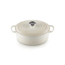 Le Creuset Pfanne Signature Bräter Oval  27 cm Meringue