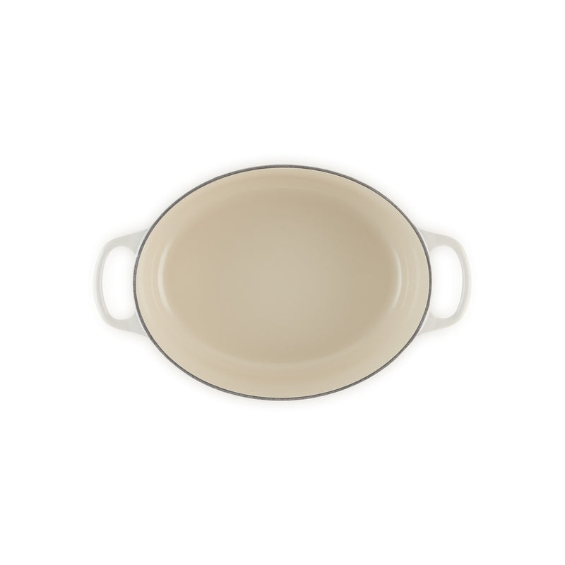 Le Creuset Pfanne Signature Bräter Oval  27 cm Meringue