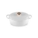 Le Creuset Pfanne Signature Bräter Oval  27 cm White