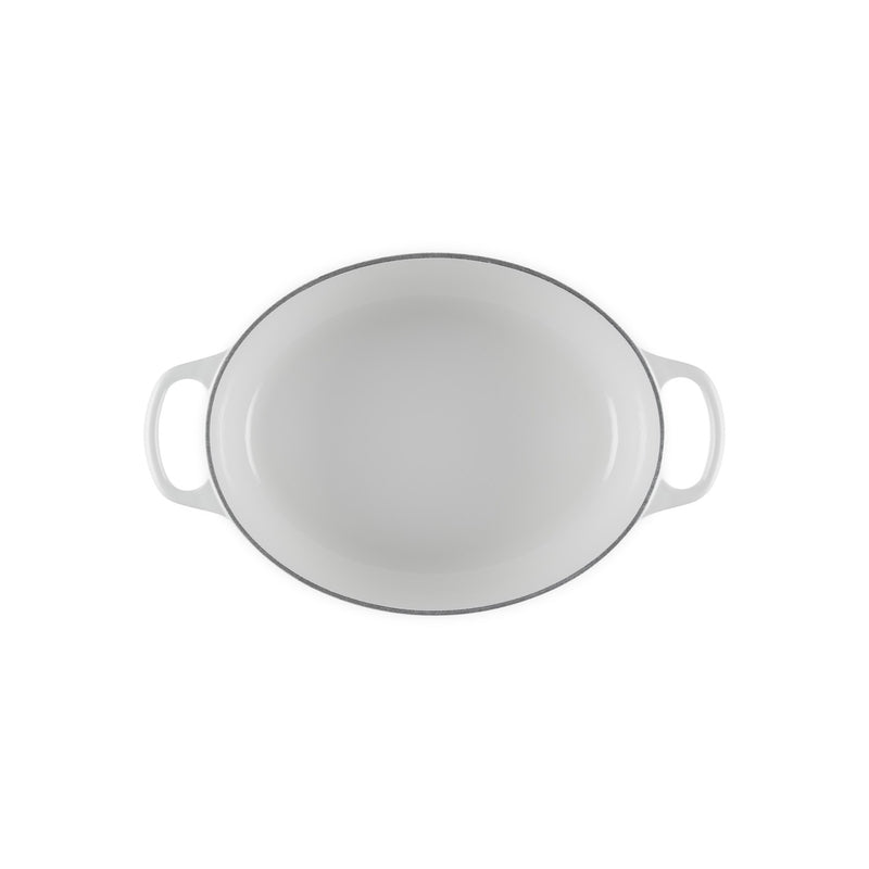 Le Creuset Pfanne Signature Bräter Oval  27 cm White