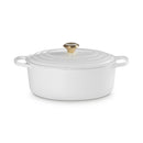 Le Creuset Pfanne Signature Bräter Oval  31 cm White