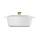 Le Creuset Pfanne Signature Bräter Oval  31 cm White