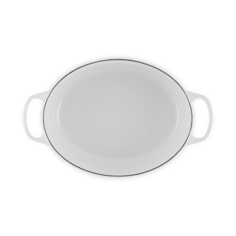 Le Creuset Pfanne Signature Bräter Oval  31 cm White
