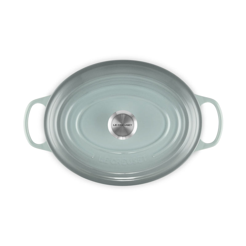 Le Creuset Pfanne Signature Bräter Oval  31 cm Sea Salt