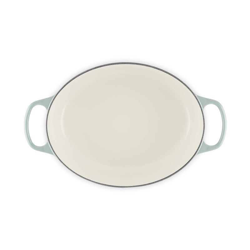 Le Creuset Pfanne Signature Bräter Oval  31 cm Sea Salt
