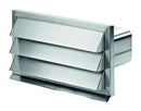 V-Zug Zubehör Dunstabzüge Wetterschutzgitter Edelstahl mit Rückstauklappe B 290 x H 160 mm an Flachkanal (B 222 x H 89 mm)