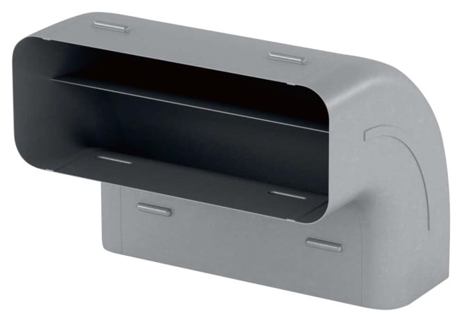V-Zug Zubehör Dunstabzüge Luftkanal Bogen 90° senkrecht für Flachkanal B 227 x H 94 x T 174 mm