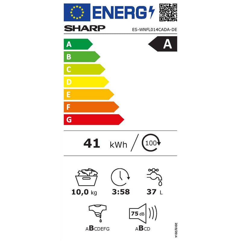 Sharp Waschmaschine 10kg ES-WNFL014CADA-CH, WiFi, A-Klasse