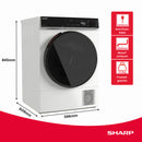 Sharp Wäschetrockner 9kg KD-WNHB9S9GWB