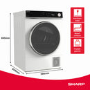 Sharp Wäschetrockner 10kg KD-NHA0S6GW1C