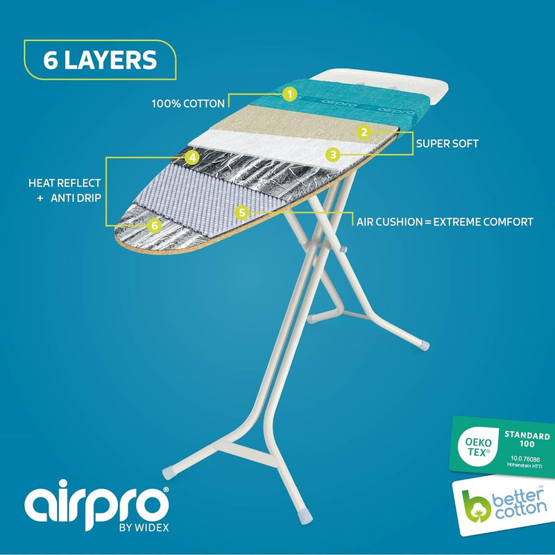 Widex Bügelbrett Überzug AIRPRO 6-layerd cover 147x58