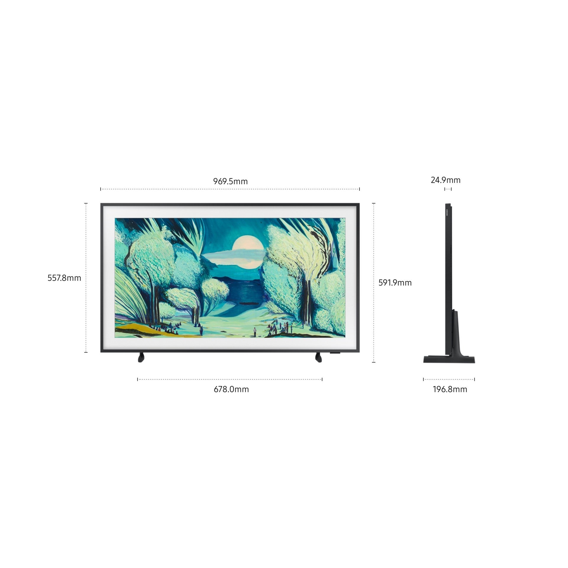 SAMSUNG TV The Frame 4K Vision AI Smart TV (2025), QE43LS03FAU