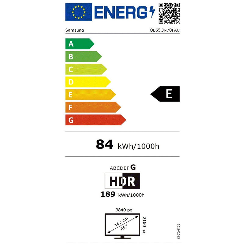 SAMSUNG TV 65" Neo QLED QN70F 4K Vision AI Smart TV (2025), QE65QN70FAU