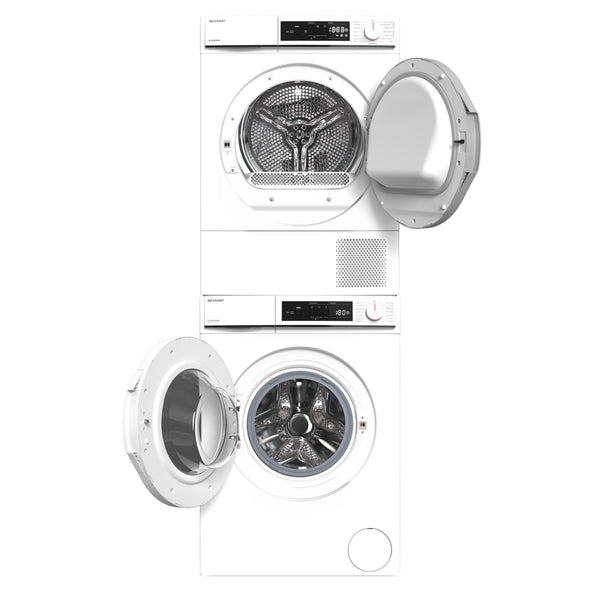 Sharp Waschturm Set 8kg WW3, A/A+++