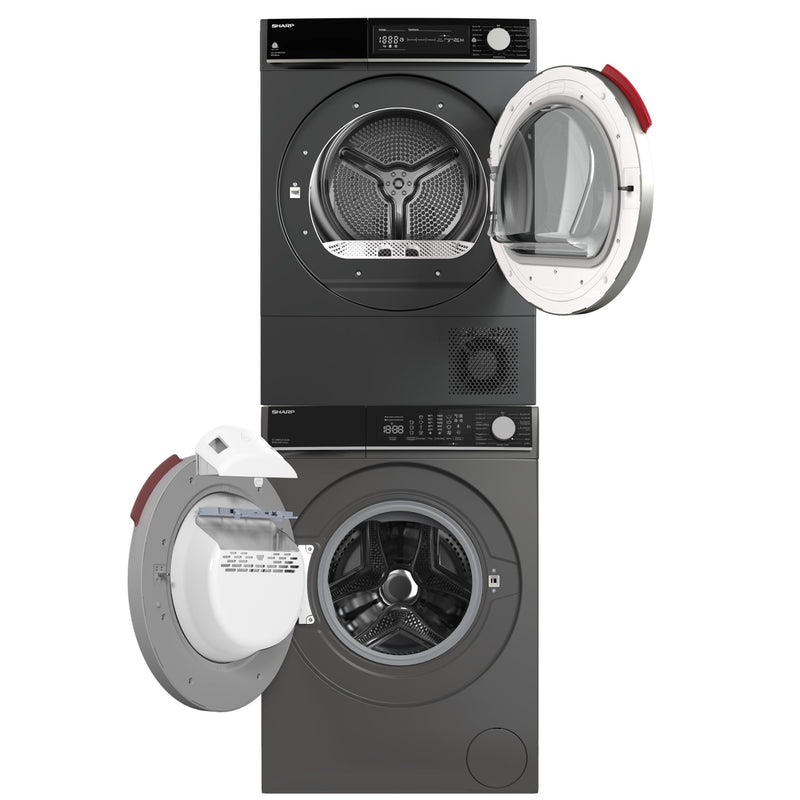 Sharp Waschturm Set 8kg, GG2, A/A+++