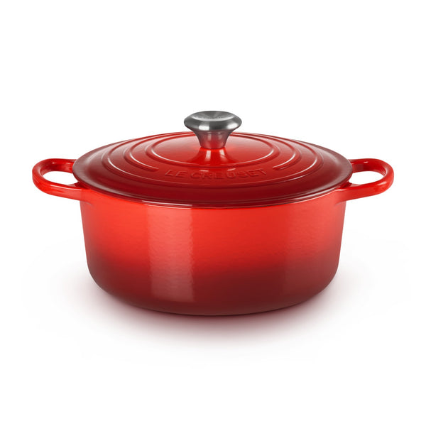 Le Creuset Pfanne Signature Gusseisen-Bräter, Ø 26cm, Kirschrot