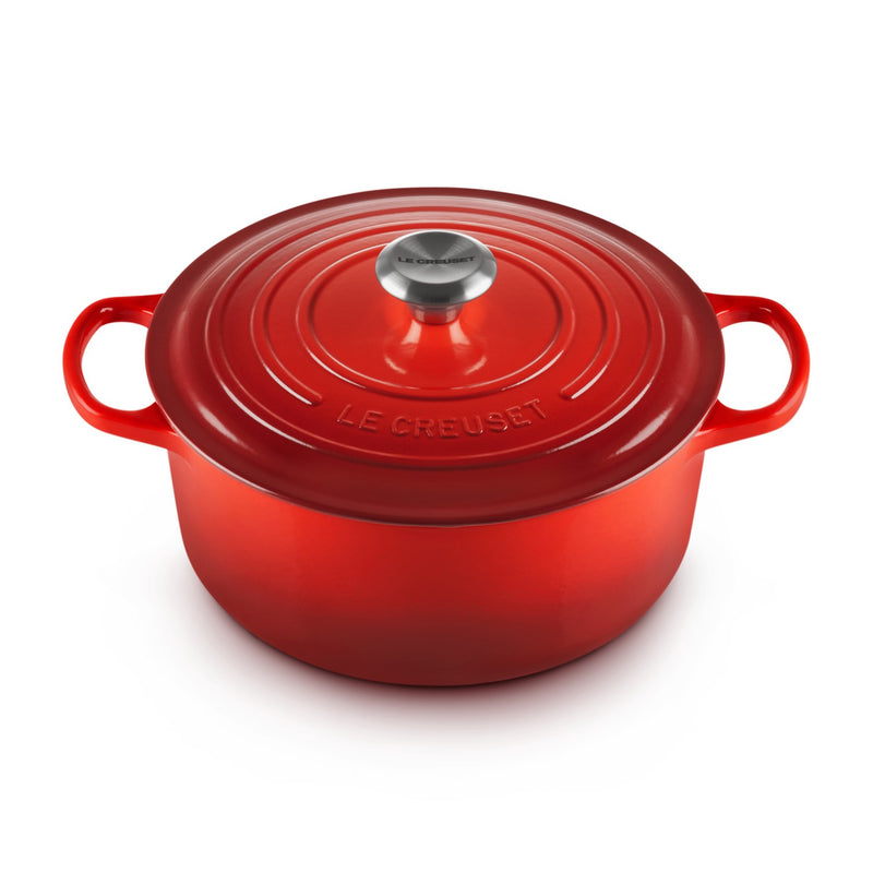 Le Creuset Pfanne Signature Gusseisen-Bräter, Ø 26cm, Kirschrot